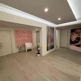 Eingangbereich hairfree Lounge Basel