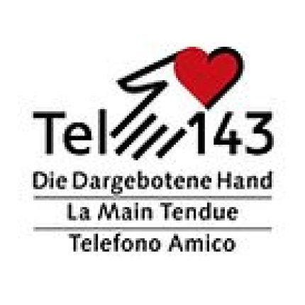 Logo de Die Dargebotene Hand, La Main Tenue, Telefono amico