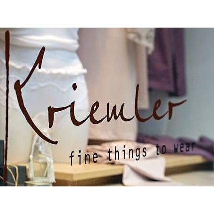 Logo fra Kriemler - fine things to wear