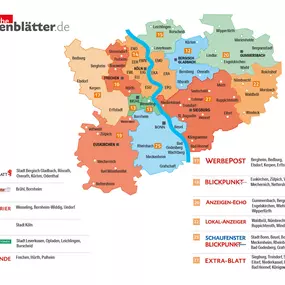 RAG Service GmbH & Co. KG, Kartenansicht Verbreitungsgebiet