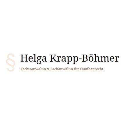 Logo von Rechtsanwältin & Fachanwältin Helga Krapp-Böhmer