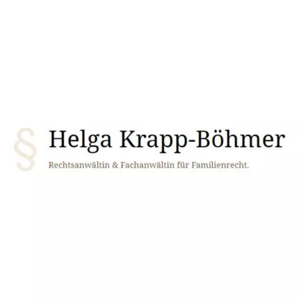 Logo fra Rechtsanwältin & Fachanwältin Helga Krapp-Böhmer