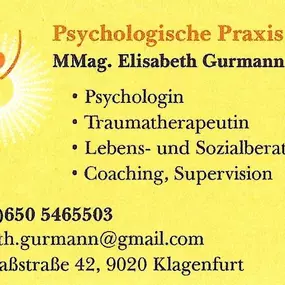 MMag. Elisabeth Gurmann Kramer Visitenkarte