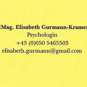 MMag. Elisabeth Gurmann Kramer Visitenkarte