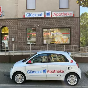 Aussenansicht der Glückauf-Apotheke