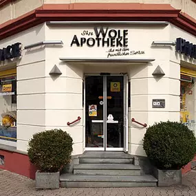 Aussenansicht der Wolf-Apotheke