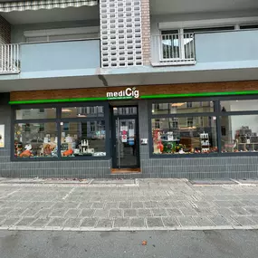 mediCig Vape Shop Nürnberg
Rollnerstrasse 46, 90408 Nürnberg
Telefon: 0911 97643432
Web: www.medicig.de
Mail: verkauf.nuernberg@medicig.de