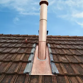 Der Kupferkamin ist langlebig und wartungsarm.