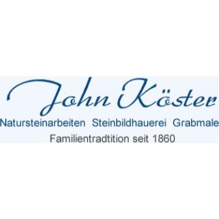 Logotyp från John Köster Steinmetzbetrieb in Buxtehude, Grabdenkmale - Grabsteine -  Natursteinarbeiten
