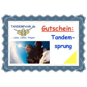 TandemPaar: Wertgutschein Tandemsprung 4300 Meter
