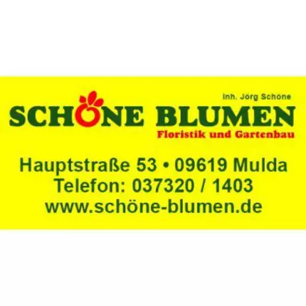 Logotyp från Schöne Blumen Floristik & Gartenbau