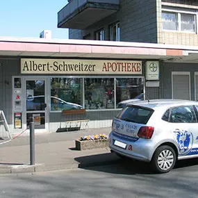 Aussenansicht der Albert-Schweitzer-Apotheke