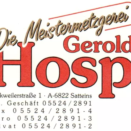 Logo van Die Meistermetzgerei Gerold Hosp