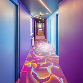 Guest floor corridor