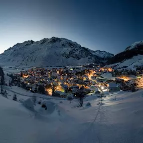 Andermatt at Night in Winter