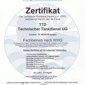 Bild von Technischer Tankdienst GmbH