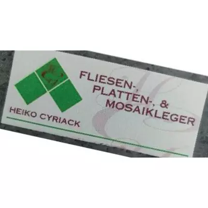 Logo van Fliesen-, Platten- & Mosaikleger Heiko Cyriack