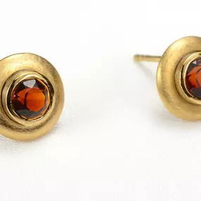 Ohrringe mit Citrin in 925/000 Silber