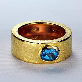 Trauringumarbeitung mit 750/000 Gelbgoldring