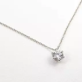 Platinkette mit Halbkaräter