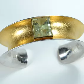 Armreif Silber mit Beryll