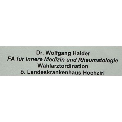 Logo von Dr. Wolfgang Halder
