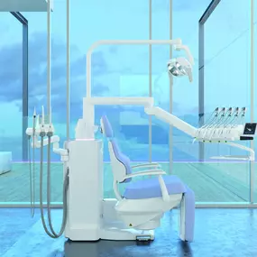 STERNWEBER S 380 TRC - Das etwas andere Model für den Zahnarzt. Mit dem um 90 grad drehbaren Behandlungsstuhl kann eine andere Form von Kommunikation stattfinden.