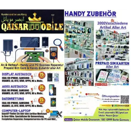 Logo von Qaisar Mobile Handy Pc Macbook Reparatur & Zubehör