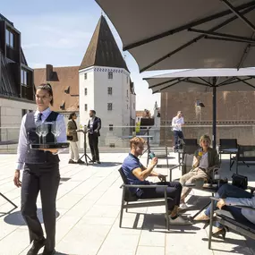 Rooftop Terrasse im Maritim Hotel Ingolstadt