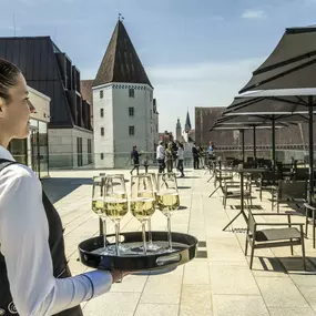 Rooftop Terrasse im Maritim Hotel Ingolstadt