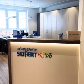 Empfangsbereich Hörgeräte Seifert Kinder-Hörzentrum