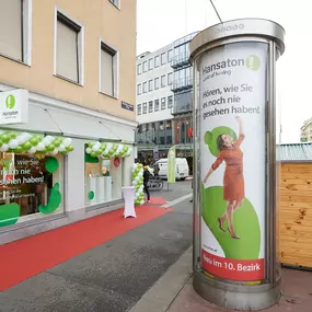 Hansaton Hörkompetenz-Zentrum Pernerstorfergasse 28, Wien von links kommend