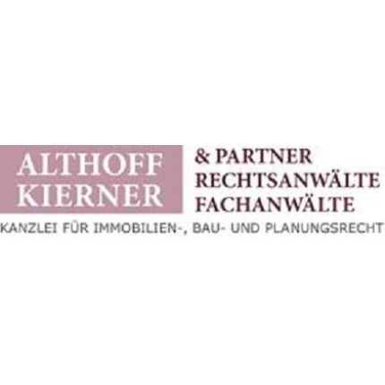 Logótipo de ALTHOFF KIERNER & PARTNER RECHTSANWÄLTE Kanzlei für Immobilien-, Bau- und Planungsrecht