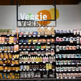 Große Auswahl an vegetarischen, veganen, glutenfreien oder laktosefreien Produkten.