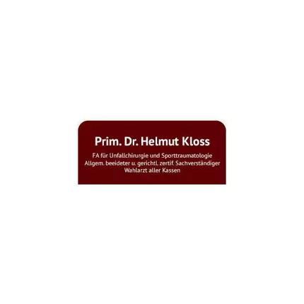 Logo van Dr. med.univ. Helmut Kloss