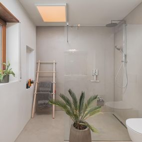 Altes Bad Fugenlos Gestaltet Wände und Boden Fugenlos ein Fugenloses Bad mit Walk in Dusche