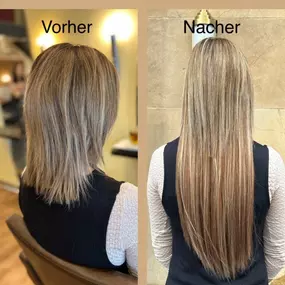 Coiffeur unik, Extension,
Haarverlängerung mit Echthaar-Extensions