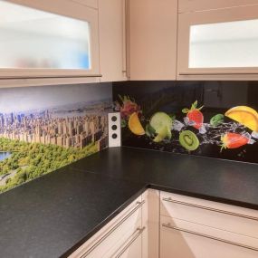 Küchenrückwand mit Druckmotiv