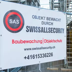 Sicherheit auf der Baustelle ist oberste Priorität. Swissallsecurity sorgt bei Bausstellenbewachung für reibungslosen Ablauf.