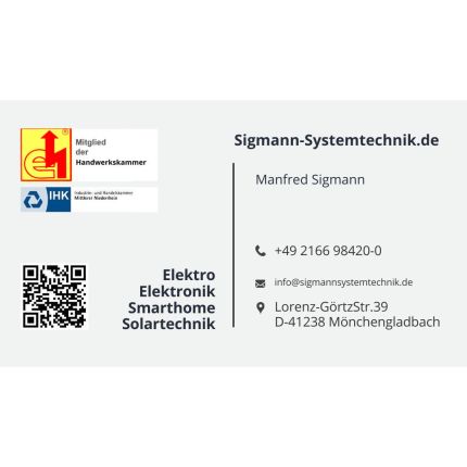 Logo fra Elektro Sigmann-Systemtechnik Mönchengladbach