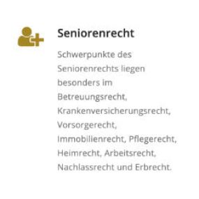 Seniorenrecht | AHPP Rechtsanwalts- und Steuerberaterkanzlei Hans, Dr. Popp & Partner | München