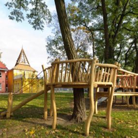 Gartenansicht, FRÖBEL-Kindergarten Am Filmpark in Potsdam, © 2023 FRÖBEL e.V. Alle Rechte vorbehalten