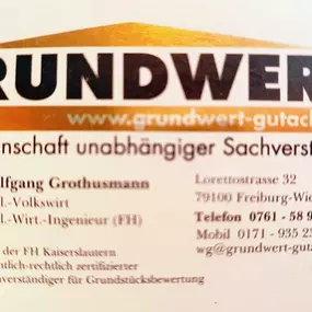 Bild von GRUNDWERT-Arbeitsgemeinschaft unabhängiger Immobiliengutachter