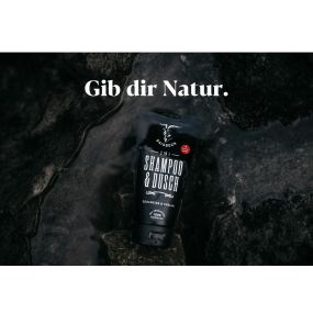 Gaisbock, Shampoo & Dusch, 100% natürlich. Naturkosmetik, Swiss Made, Für Männer, revitalisiert die Haut, Enzian & Edelweiss. Probiotika, Männerkosmetik, 2 in 1
