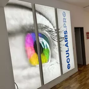 Bild von einem Auge in der Praxis von Prof. Dr. Thomas Bertelmann - Augenarztpraxis Wetzlar ocularis.pro