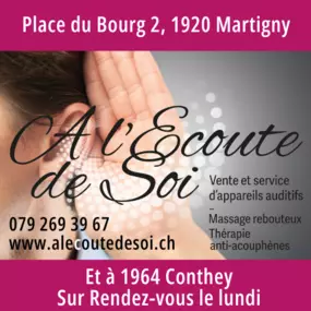 Bild von A l'Ecoute de Soi-Solutions Auditives-Martigny