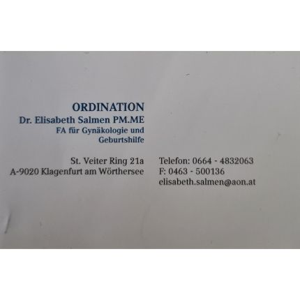 Λογότυπο από Dr. med. Elisabeth Salmen