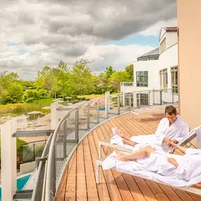 Sauna-Terrasse im Erlebnisbad Aquafun Fleesensee
