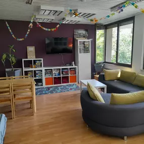 Das Wohnzimmer der Johanniter-Tagesgruppe in Vallendar.