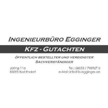 Logotyp från Ingenieurbüro Egginger Vereidigter KFZ-Gutachter